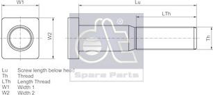 DT Spare Parts 1.17034 - Болт крепления колеса www.parts5.com