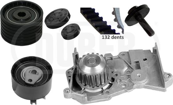 DÜRER PA161113 - Водна помпа+ к-кт ангренажен ремък www.parts5.com