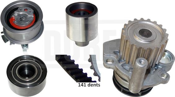 DÜRER PA181162 - Bomba de agua + kit correa distribución www.parts5.com