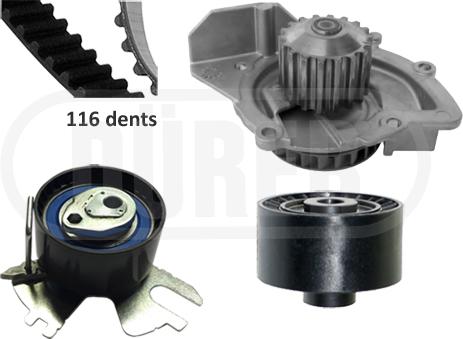 DÜRER PA121026 - Water Pump & Timing Belt Set www.parts5.com