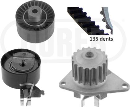 DÜRER PA121347 - Set pompa apa + curea dintata www.parts5.com