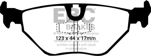 EBC Brakes DP4690R - Тормозные колодки, дисковые, комплект www.parts5.com