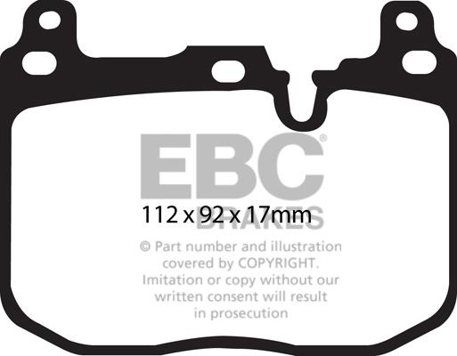 EBC Brakes DP42130R - Set placute frana,frana disc www.parts5.com