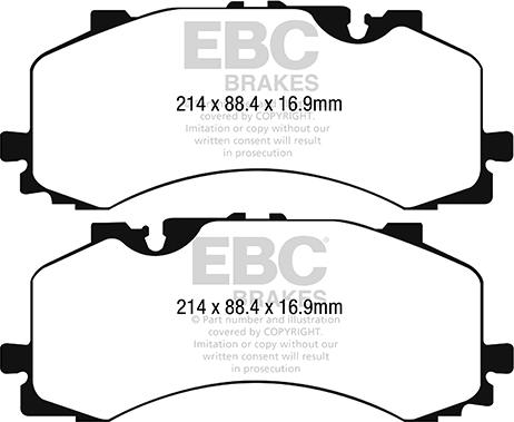 EBC Brakes DP42279R - Juego de pastillas de freno www.parts5.com