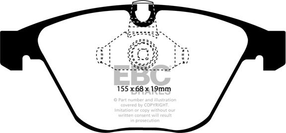 EBC Brakes DP41449R - Set placute frana,frana disc www.parts5.com