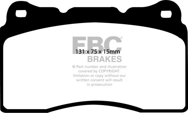 EBC Brakes DP41210R - Juego de pastillas de freno www.parts5.com