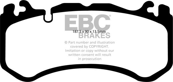 EBC Brakes DP41939R - Set placute frana,frana disc www.parts5.com