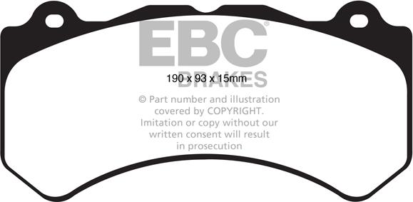 EBC Brakes DP41853R - Brake Pad Set, disc brake www.parts5.com