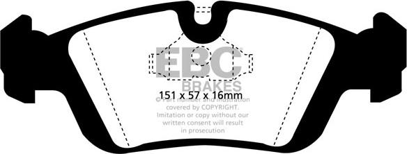 EBC Brakes DP4914R - Set placute frana,frana disc www.parts5.com