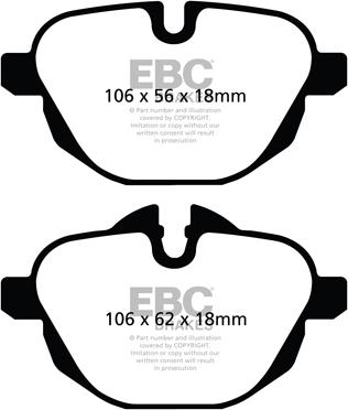 EBC Brakes DP42047R - Σετ τακάκια, δισκόφρενα www.parts5.com