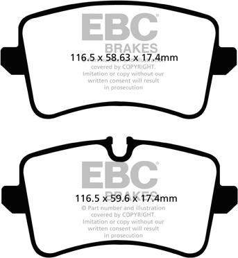 EBC Brakes DP42082R - Sada brzdových destiček, kotoučová brzda www.parts5.com