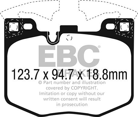 EBC Brakes DP42302R - Set placute frana,frana disc www.parts5.com