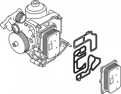 Elring 872.620 - Set garnituri, pompa apa www.parts5.com