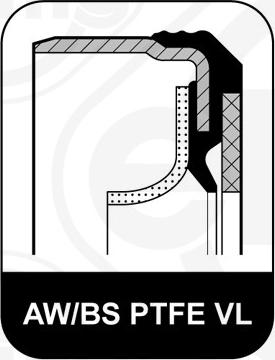 Elring 766.853 - Wellendichtring, Kurbelwelle www.parts5.com