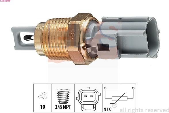 EPS 1.994.004 - Senzor,temperatura aer admisie www.parts5.com