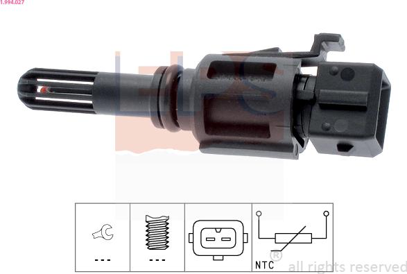 EPS 1.994.027 - Sensor, intake air temperature www.parts5.com