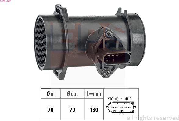 EPS 1.991.442 - Senzor debit aer www.parts5.com