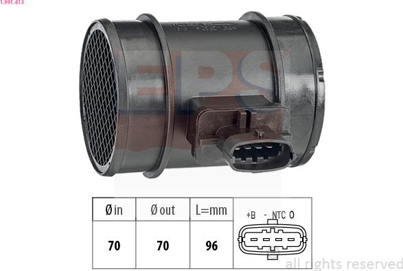 EPS 1.991.413 - Senzor debit aer www.parts5.com