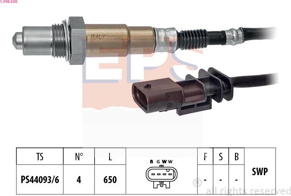 EPS 1.998.509 - Lambda Sensor parts5.com