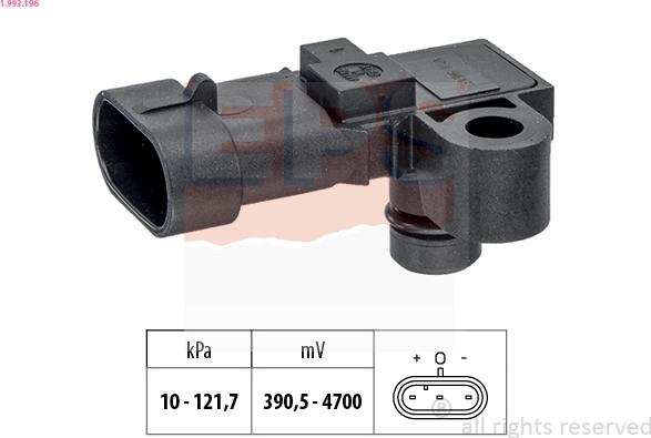 EPS 1.993.196 - Senzor presiune aer www.parts5.com