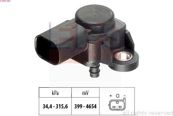 EPS 1.993.165 - Senzor presiune aer www.parts5.com