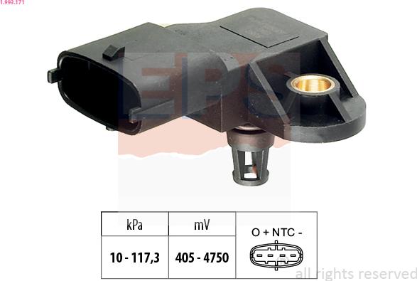 EPS 1.993.171 - Senzor presiune aer www.parts5.com