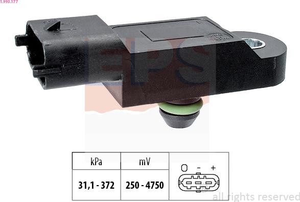 EPS 1.993.177 - Senzor presiune aer www.parts5.com