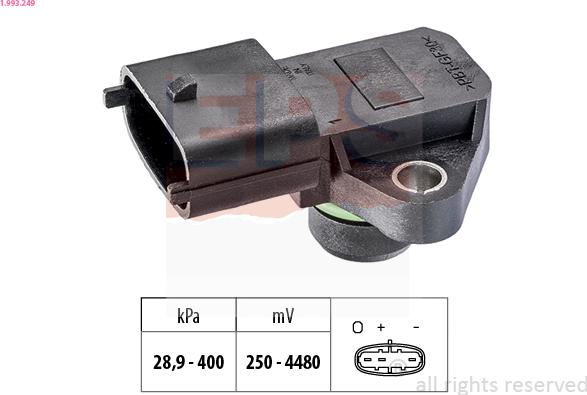 EPS 1.993.249 - Air Pressure Sensor, height adaptation www.parts5.com