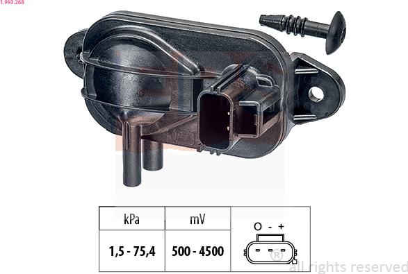 EPS 1.993.268 - Sensor de presión de aire, adaptación a la altura www.parts5.com