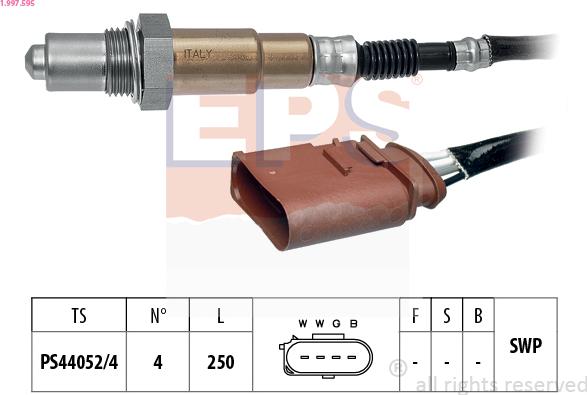 EPS 1.997.595 - Lambda Sensor parts5.com