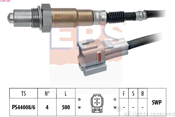 EPS 1.997.565 - Sonda Lambda www.parts5.com