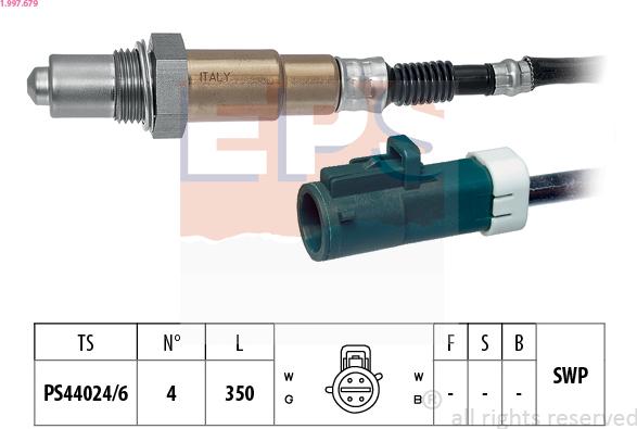 EPS 1.997.679 - Αισθητήρας λάμδα www.parts5.com