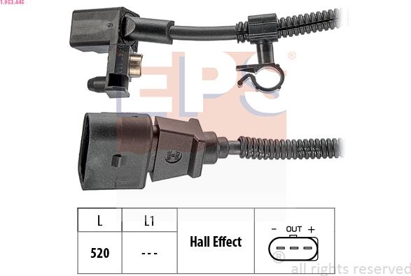 EPS 1.953.445 - Generador de impulsos, cigüeñal www.parts5.com