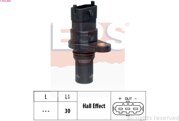 EPS 1.953.466 - Sensor, camshaft position www.parts5.com