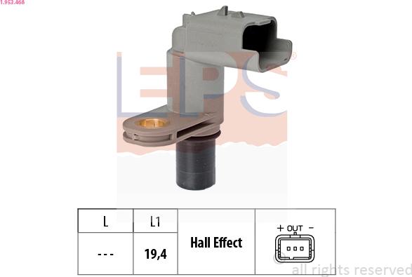 EPS 1.953.468 - Sensor, camshaft position www.parts5.com