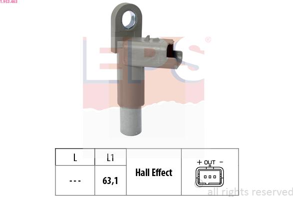 EPS 1.953.463 - Sensor, camshaft position www.parts5.com