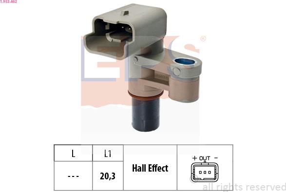 EPS 1.953.462 - Sensor, camshaft position www.parts5.com