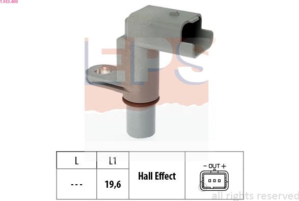 EPS 1.953.400 - Érzékelő, vezérműtengely-pozíció www.parts5.com