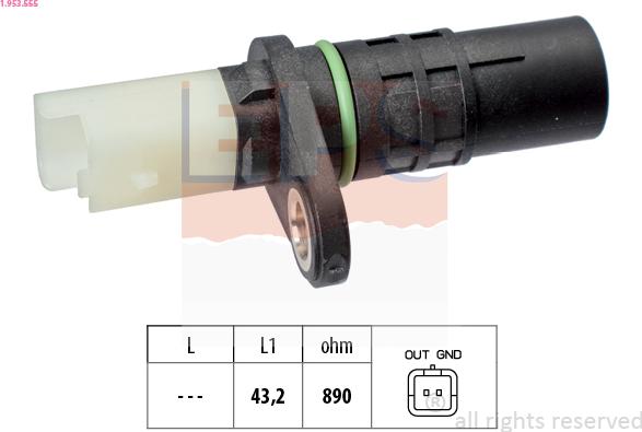 EPS 1.953.555 - Senzor impulsuri, arbore cotit www.parts5.com