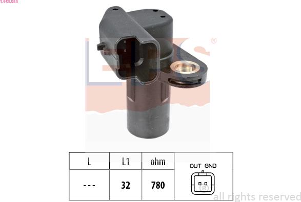 EPS 1.953.553 - Senzor impulsuri, arbore cotit www.parts5.com