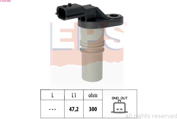 EPS 1.953.646 - Sensor, crankshaft pulse parts5.com