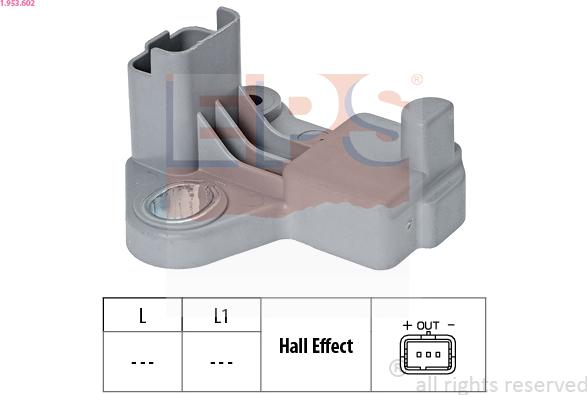 EPS 1.953.602 - Senzor impulsuri, arbore cotit www.parts5.com