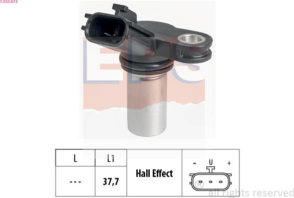 EPS 1.953.674 - Sensor, camshaft position www.parts5.com