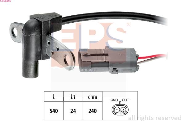 EPS 1.953.016 - Dajalnik impulzev, rocicna gred parts5.com