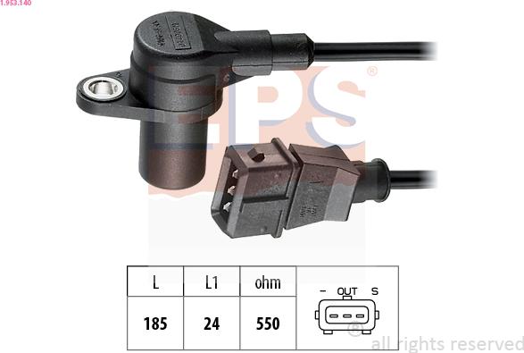 EPS 1.953.140 - Sensor, crankshaft pulse www.parts5.com