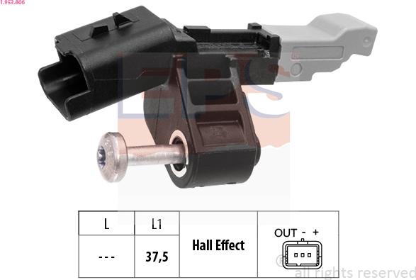 EPS 1.953.806 - Senzor impulsuri, arbore cotit www.parts5.com