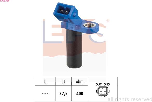 EPS 1.953.304 - Sensor, crankshaft pulse parts5.com