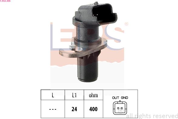 EPS 1.953.305 - Sensor, crankshaft pulse www.parts5.com