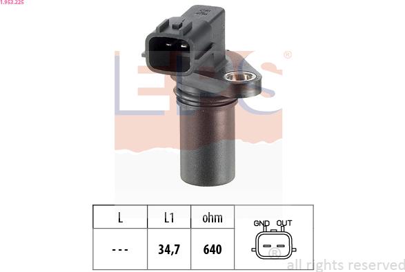 EPS 1.953.225 - Sensor, crankshaft pulse www.parts5.com