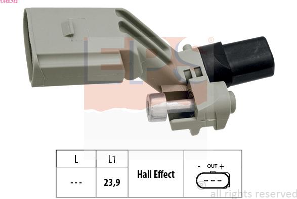 EPS 1.953.742 - İmpuls vericisi, krank mili www.parts5.com